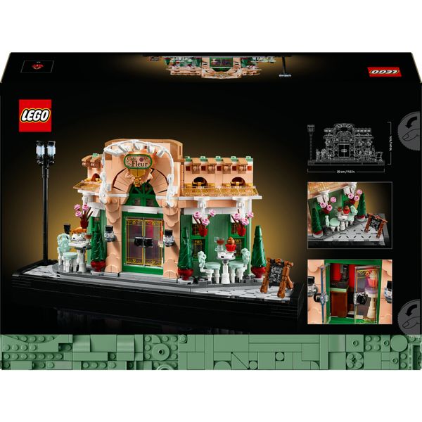 Lego icons 10362 café francese - kit modellismo fai da te per adulti da collezione, idea regalo creativa per donna o uomo - LEGO, LEGO ICONS