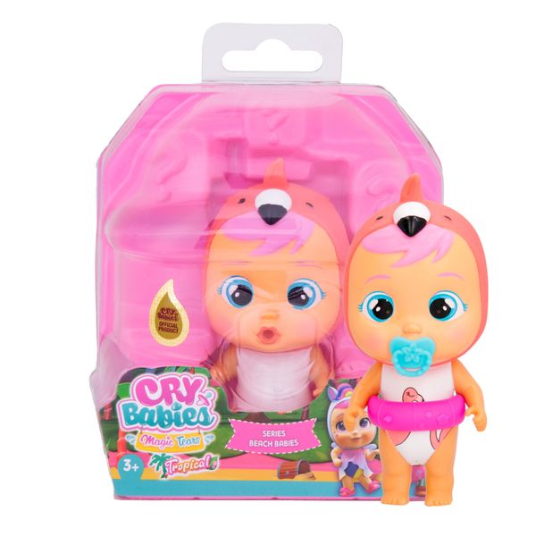 Cry babies magic tears beach babies, bambola singola assortita  da collezionare con costumi che piangono lacrime vere - CRY BABIES