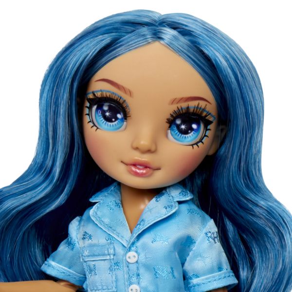 Rainbow high junior high pj party - skyler bradshow - bambola snodata da 22 cm con morbida tutina, pantofole e accessori da gioco - Rainbow High