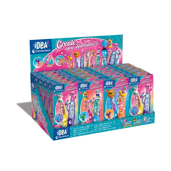 Clementoni create your highlighters expo 18868 – kit per creare evidenziatori personalizzati - CLEMENTONI