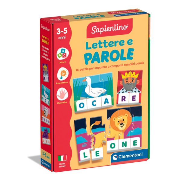 Clementoni lettere e parole 16845 – gioco educativo lettere per bambini - SAPIENTINO