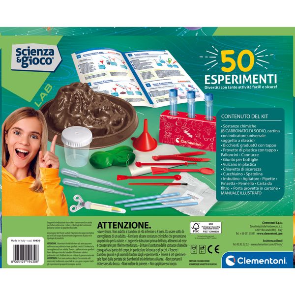 Clementoni scienza & gioco i migliori 50 esperimenti 19430 – kit di esperimenti scientifici - CLEMENTONI