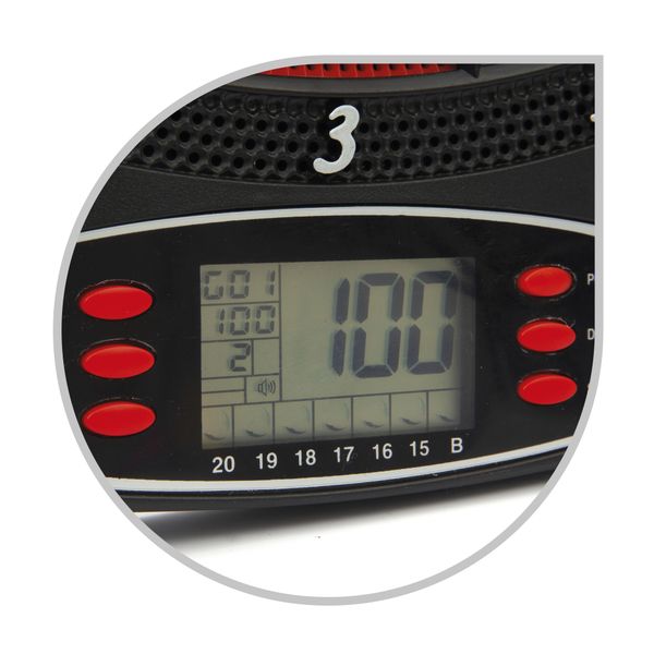 Bersaglio elettronico 38cm con 12 freccette incluse - SUN&SPORT