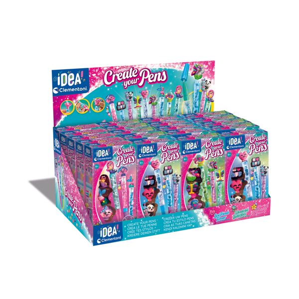 Clementoni create your pens expo 18869 – kit per creare penne colorate - CLEMENTONI