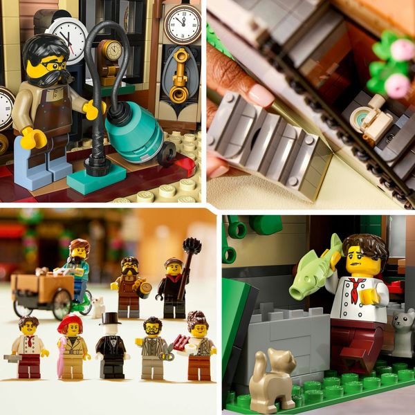 Lego icons 10350 edificio tudor, modellino di casa in miniatura, collezione modular building, regalo per adulti, uomo o donna - LEGO, LEGO ICONS