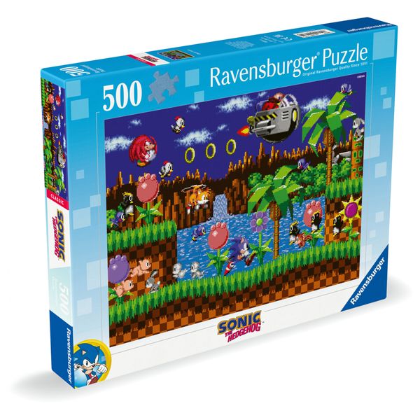 Ravensburger puzzle sonic - 500 pezzi - puzzle da collezione, regalo 49x36cm - Sonic