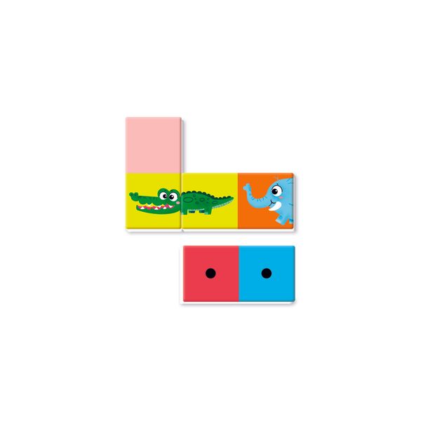Clementoni domino numeri e animali 16841 – gioco educativo con numeri e animali - SAPIENTINO