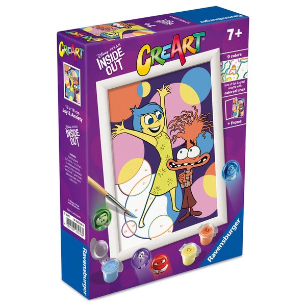 Ravensburger creart - inside out - attività artistica per bambini 7+ anni - Disney