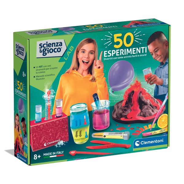 Clementoni scienza & gioco i migliori 50 esperimenti 19430 – kit di esperimenti scientifici - CLEMENTONI