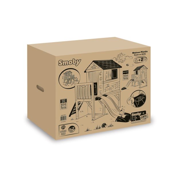 Casetta su palafitta smoby life per bambini - con scivolo - SMOBY
