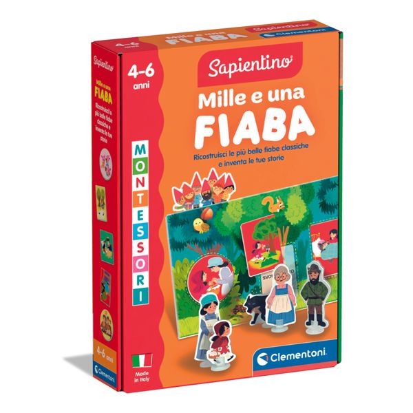 Clementoni montessori mille e una fiaba 16846 – gioco montessori per bambini - SAPIENTINO