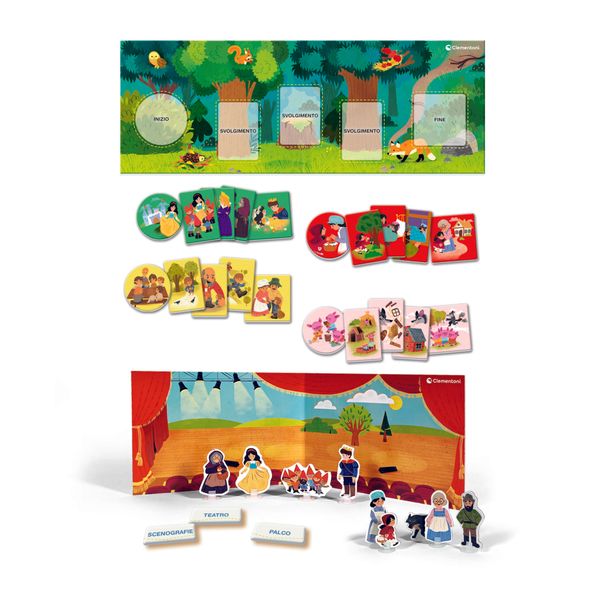 Clementoni montessori mille e una fiaba 16846 – gioco montessori per bambini - SAPIENTINO