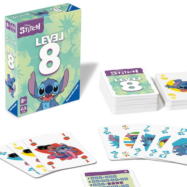 Ravensburger disney stitch level 8 - gioco di carte strategico 8+ anni - Disney Stitch