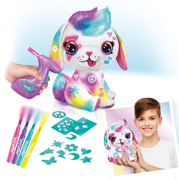Airbrush plush - peluche cagnolino - libera la fantasia - ROCCO GIOCATTOLI