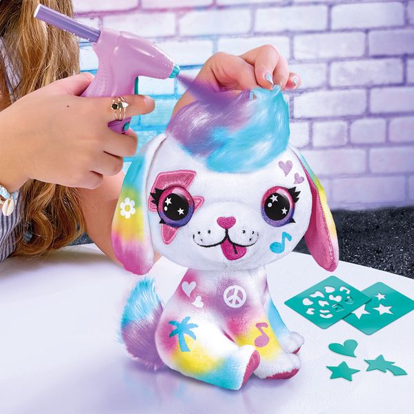 Airbrush plush - peluche cagnolino - libera la fantasia - ROCCO GIOCATTOLI