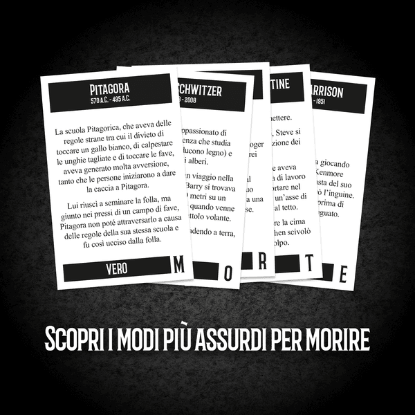 Stupid deaths - yas!games - l'unico in italiano - party games - ROCCO GIOCATTOLI