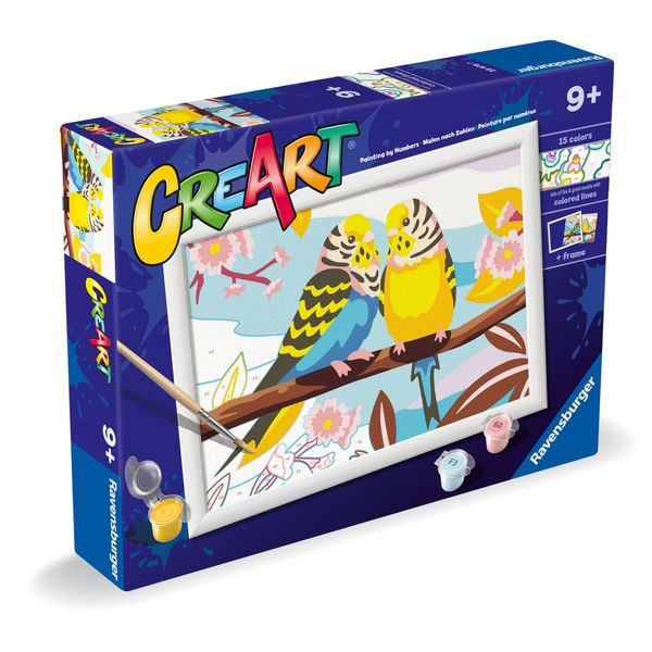 Ravensburger creart - gli inseparabili - kit di disegno con colori e pennello, 9+ anni - RAVENSBURGER