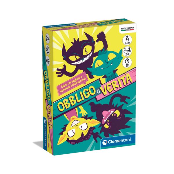 Clementoni obbligo o verità 16585 – gioco di società divertente - SAPIENTINO