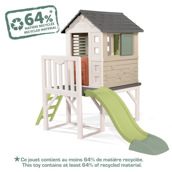 Casetta su palafitta smoby life per bambini - con scivolo - SMOBY