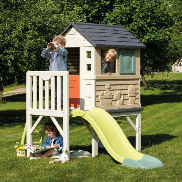 Casetta su palafitta smoby life per bambini - con scivolo - SMOBY
