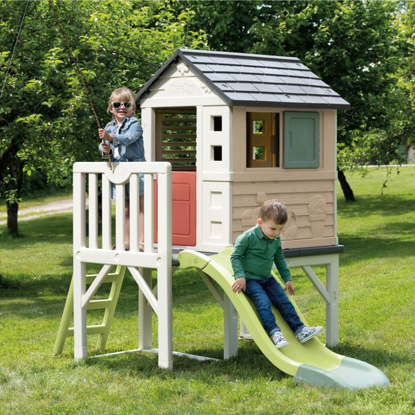 Casetta su palafitta smoby life per bambini - con scivolo - SMOBY