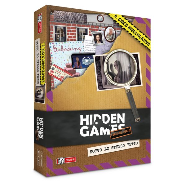 Hidden games -  luogo del reato -  sotto lo stesso tetto - gioco investigativo per famiglie - 1-6 giocatori - 14+ - 
