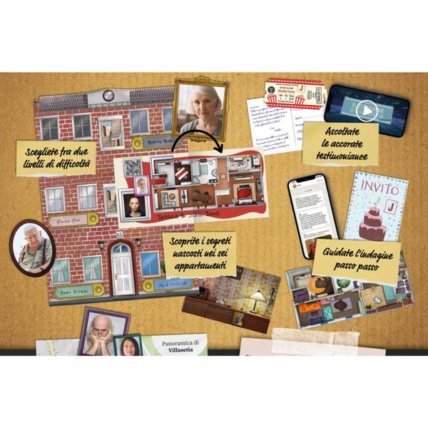 Hidden games -  luogo del reato -  sotto lo stesso tetto - gioco investigativo per famiglie - 1-6 giocatori - 14+ - 