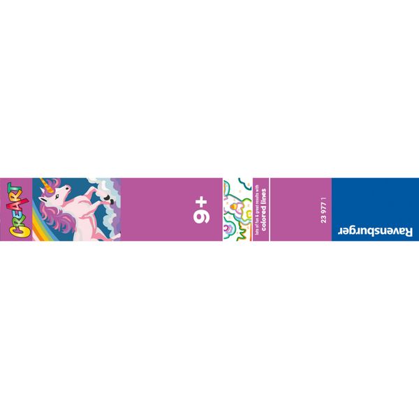 Ravensburger creart - unicorno rosa neon - kit di pittura per bambini 7+ anni - RAVENSBURGER