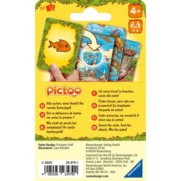 Ravensburger pictoo dino - gioco di carte - avventura preistorica 4+ anni - RAVENSBURGER