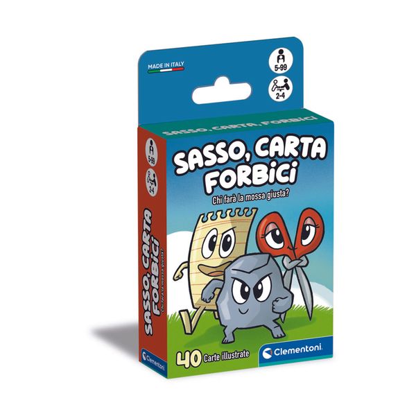 Clementoni sasso, carta, forbici 16586 – gioco tradizionale sasso carta forbici - CLEMENTONI