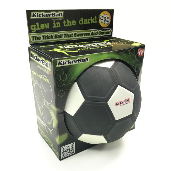Kickerball - la palla con effetti rotanti e curvi che trasforma ogni tiro in un capolavoro - con effetti luminosi al buio - 