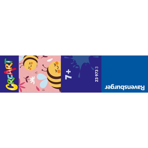 Ravensburger creart - apette felici - kit per dipingere con numeri, 7+ anni - RAVENSBURGER