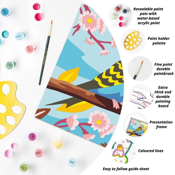 Ravensburger creart - gli inseparabili - kit di disegno con colori e pennello, 9+ anni - RAVENSBURGER