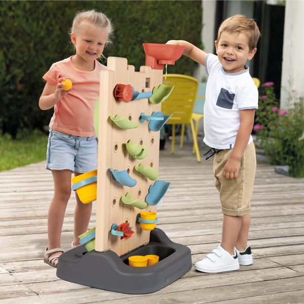 Smoby life activity wall - parete attività bifacciale con 6+ giochi e 29 accessori – divertimento educativo - SMOBY