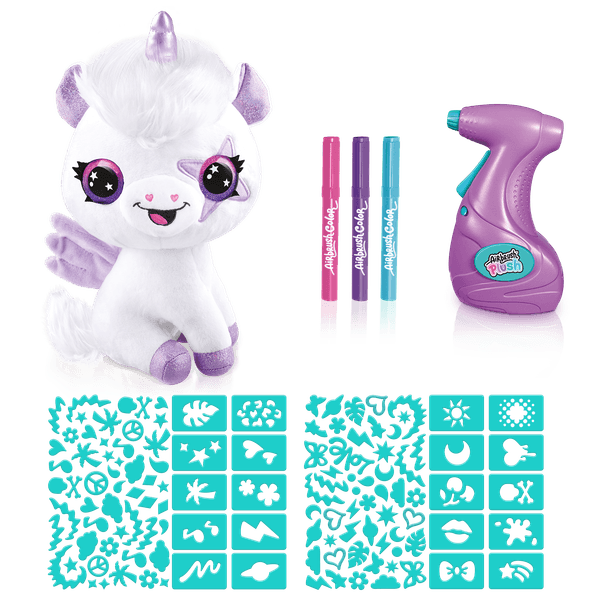Airbrush plush - peluche magic unicorn- libera la fantasia - ROCCO GIOCATTOLI