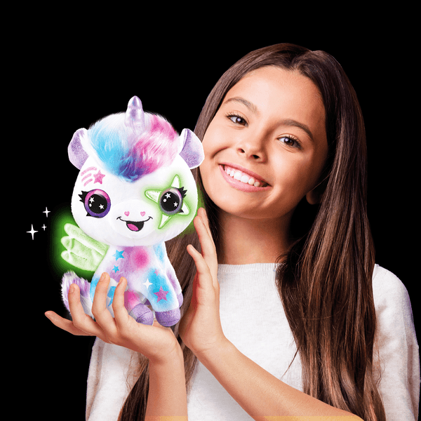 Airbrush plush - peluche magic unicorn- libera la fantasia - ROCCO GIOCATTOLI