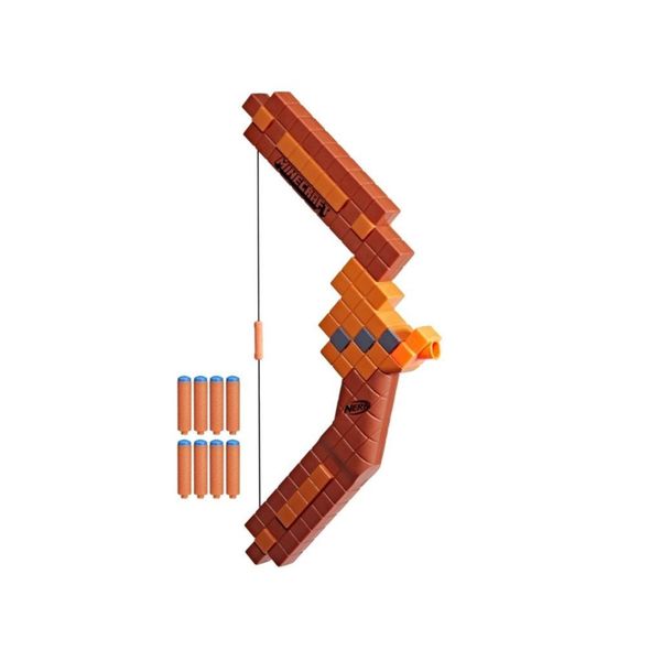 Hasbro nerf minecraft bow dart blaster - include 8 dardi nerf n1 - NERF