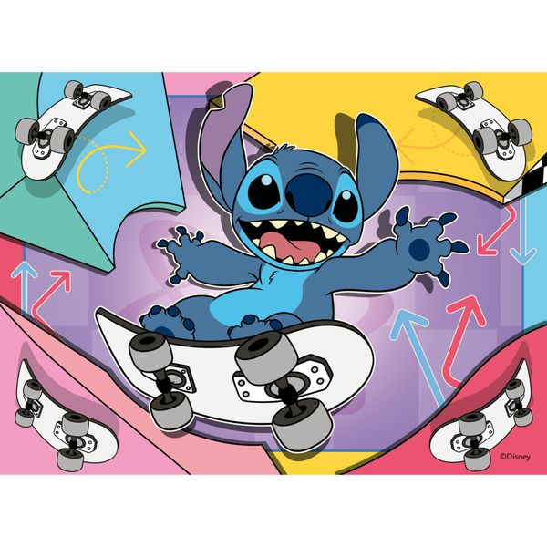 Ravensburger - puzzle disney stitch - set 4 in 1 | 4 puzzle (12-16-20-24 pezzi) -età 3+ - Disney Stitch
