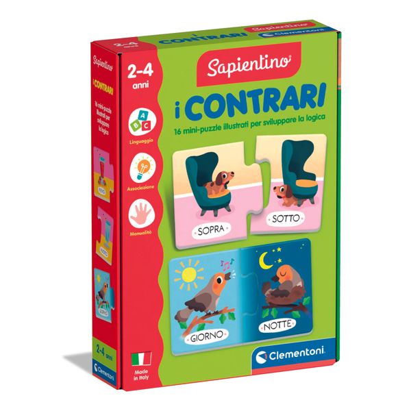 Clementoni i contrari 16843 – gioco educativo sui contrari - SAPIENTINO