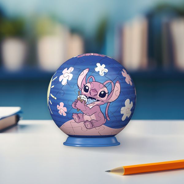 Ravensburger 3d puzzle disney angel (stitch) - 54 pezzi - puzzle unico per 6+ - Disney Stitch