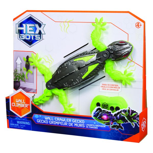 Hex bots gecko - il geco robot rc che scala muri e sorprende tutti - robot giocattolo radiocomandato - SPIN MASTER