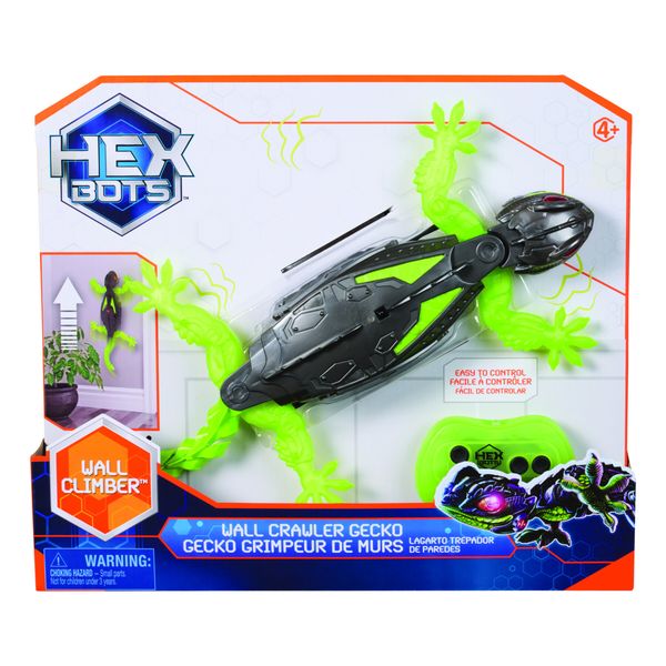 Hex bots gecko - il geco robot rc che scala muri e sorprende tutti - robot giocattolo radiocomandato - SPIN MASTER