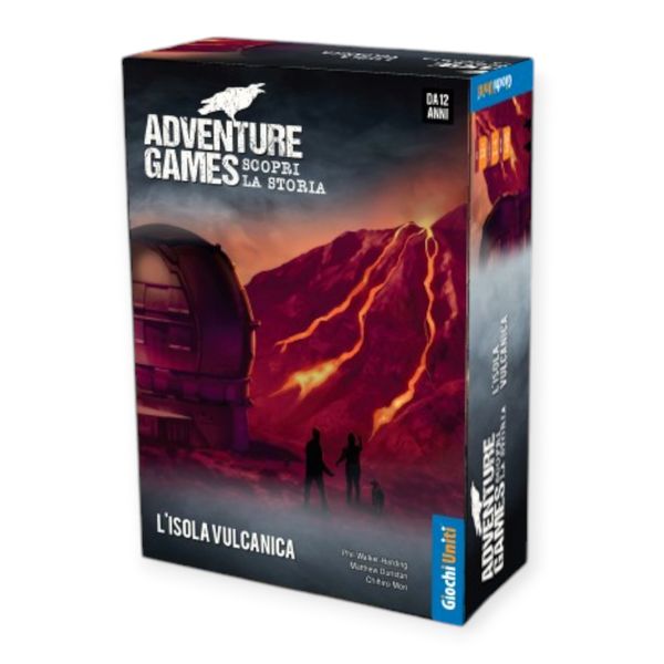 Adventure game: l'isola vulcanica - gioco da tavolo per 1-4 giocatori dai 12 anni in su - Giochi Uniti
