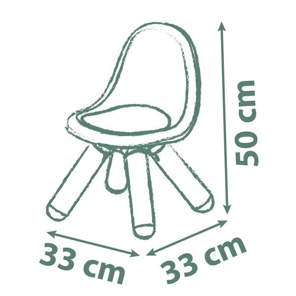 Smoby life sedia verde eco-friendly per bambini - sostenibile, sicura e comoda - SMOBY