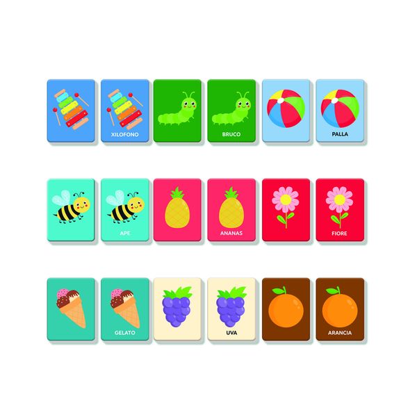 Clementoni - montessori flashcards baby - primo memo - 16830 - SAPIENTINO