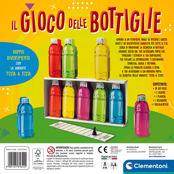 Clementoni scienza & gioco il gioco delle bottiglie 81642 – gioco educativo creativo - CLEMENTONI