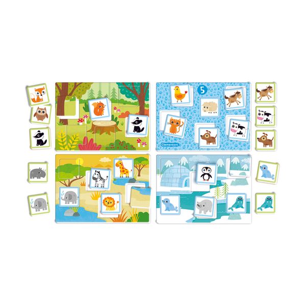 Clementoni tombola degli animali 16842 – gioco tradizionale tombola per bambini - SAPIENTINO