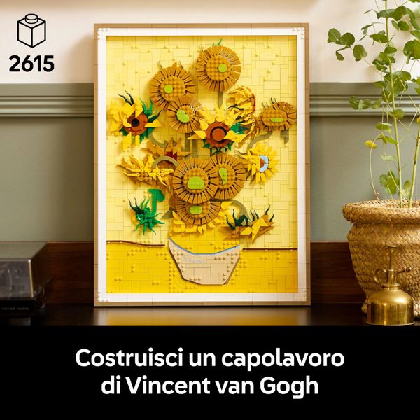 Lego art 31215 van gogh girasoli - quadro 3d da costruire, regalo adulti - LEGO Art, LEGO