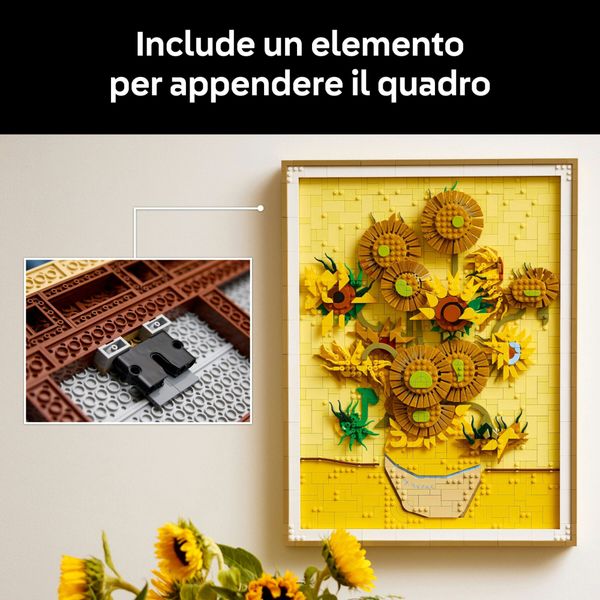 Lego art 31215 van gogh girasoli - quadro 3d da costruire, regalo adulti - LEGO Art, LEGO