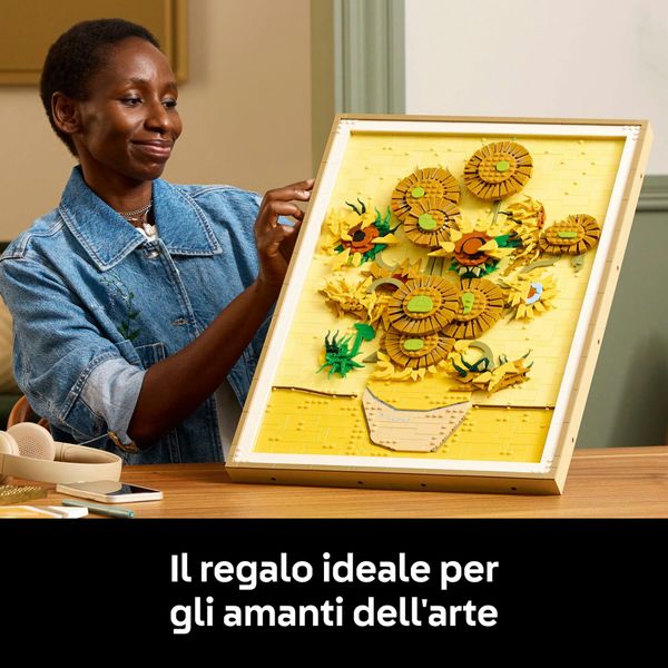 Lego art 31215 van gogh girasoli - quadro 3d da costruire, regalo adulti - LEGO Art, LEGO